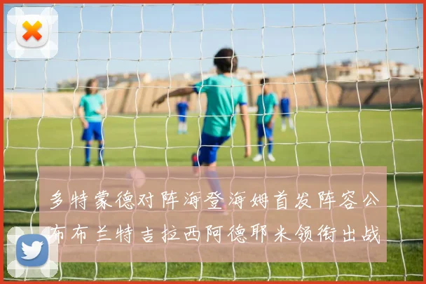 多特蒙德对阵海登海姆首发阵容公布布兰特吉拉西阿德耶米领衔出战